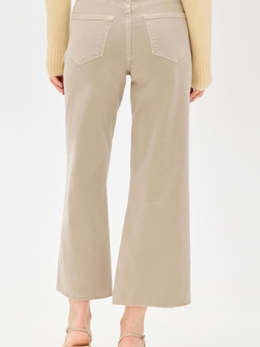 PAIGE Anessa Wide Leg Jean 28 / 6 Soft Vintage Sand NWT - Picture 6 of 7